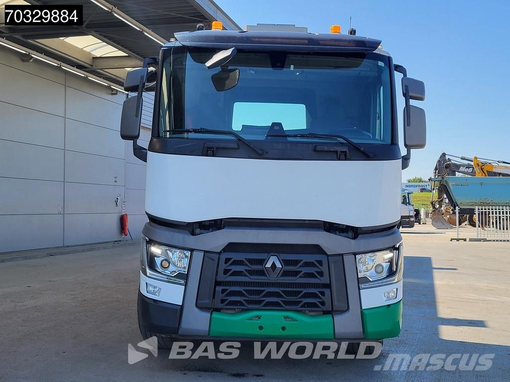 Renault T 380 6X2 Machine Transporter Lift+Steering Axle E Platte bakwagens