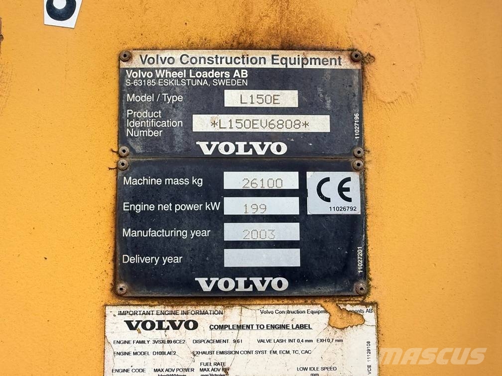 Volvo L 150 E Wielladers