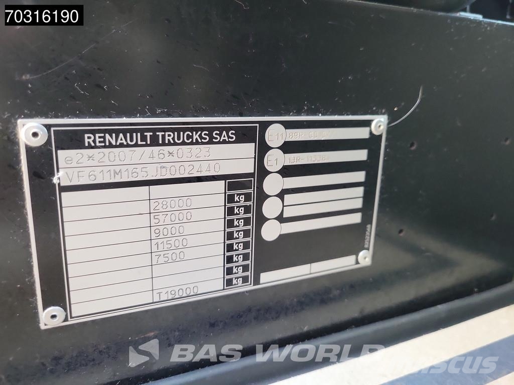 Renault T 380 T 6X2 RHD Standklima Liftachse 2000kg Ladebo Chassis Cab trucks