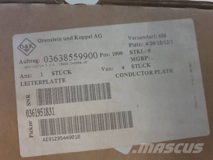 O&K Conductor plate 1951831 Elektronik