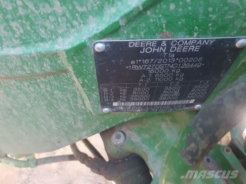 John Deere 7R.270 Gen2 트랙터