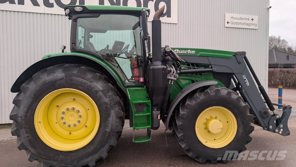 John Deere 6195 R Quicke Q76 St.BM, GPS Tractors