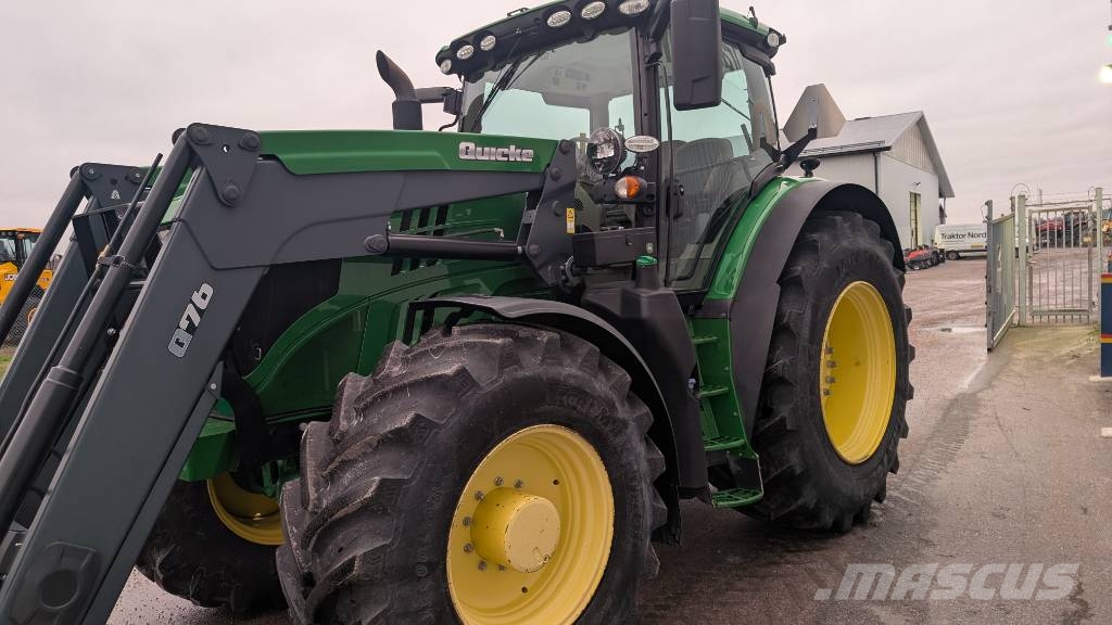 John Deere 6195 R Quicke Q76 St.BM, GPS Tractors