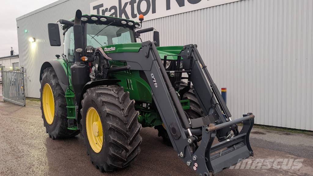 John Deere 6195 R Quicke Q76 St.BM, GPS Tractors