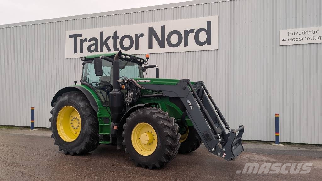 John Deere 6195 R Quicke Q76 St.BM, GPS Tractors