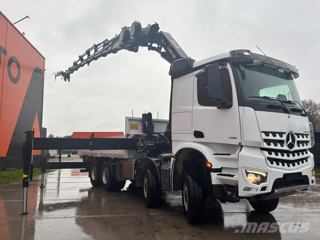 Mercedes-Benz Arocs 4151 8x8 HIAB 548E-8 + JIB + WINCH / PLATFOR Kranbil