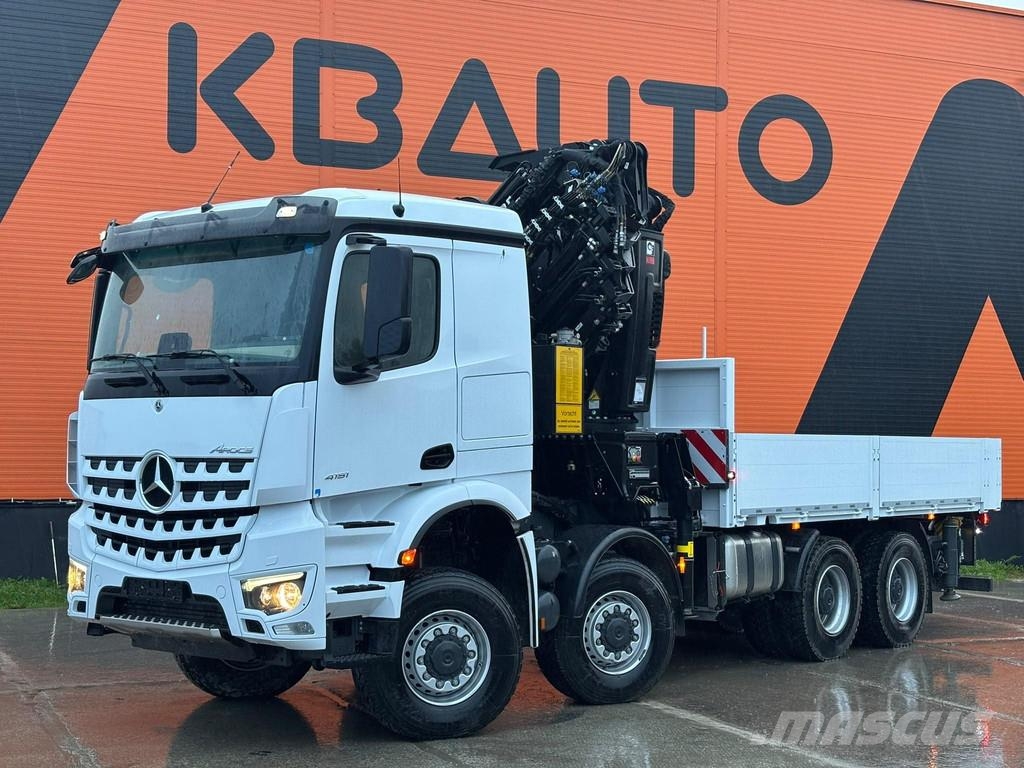 Mercedes-Benz Arocs 4151 8x8 HIAB 548E-8 + JIB + WINCH / PLATFOR Kranbil