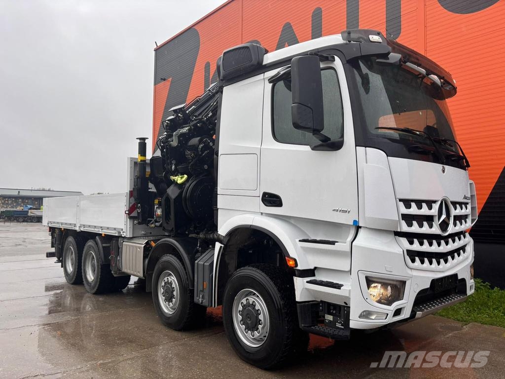 Mercedes-Benz Arocs 4151 8x8 HIAB 548E-8 + JIB + WINCH / PLATFOR Kranbil