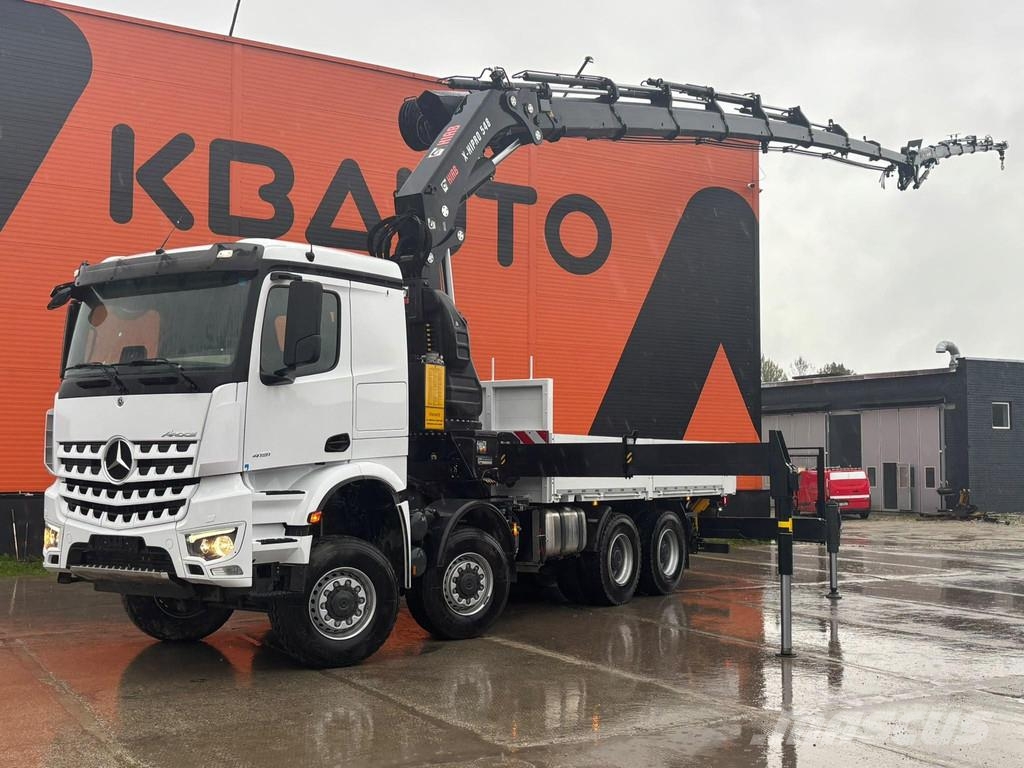 Mercedes-Benz Arocs 4151 8x8 HIAB 548E-8 + JIB + WINCH / PLATFOR Kranbil