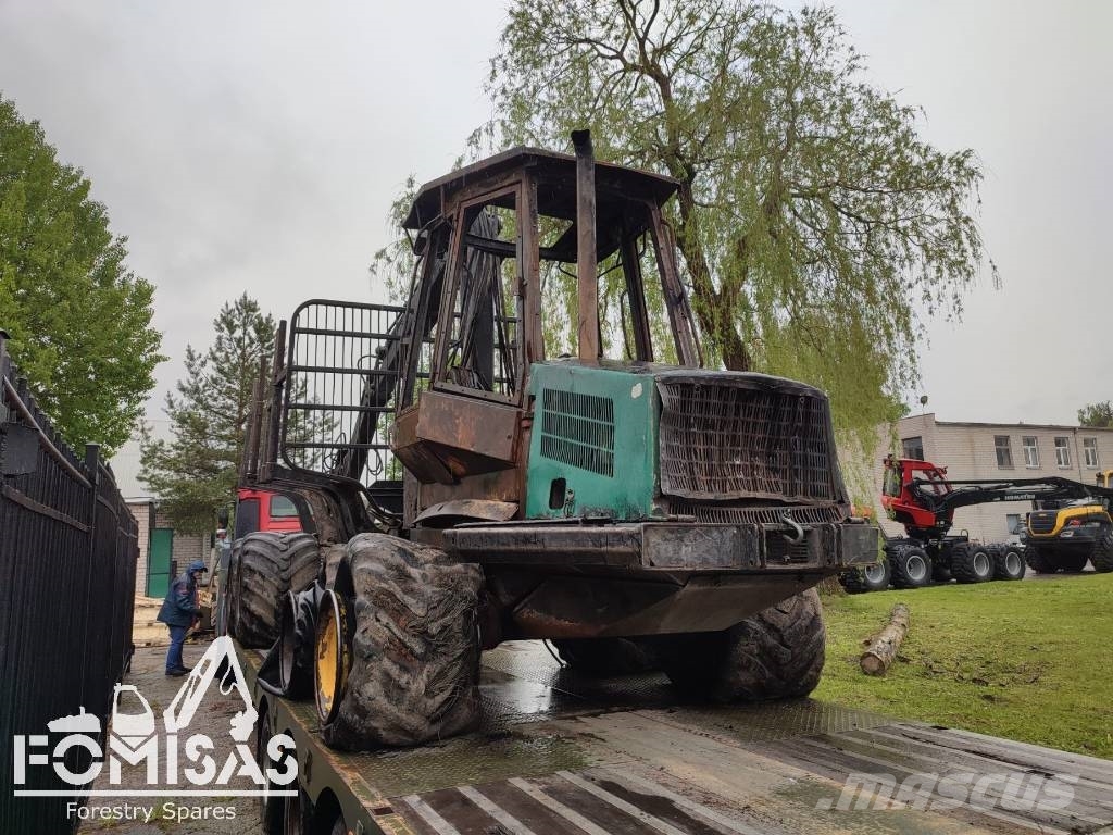 Timberjack 810B Podvozky a zavěšení kol