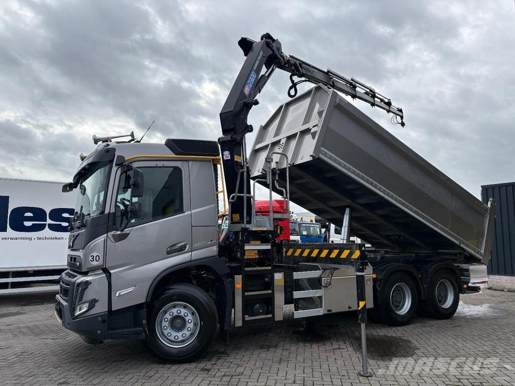Volvo FMX 460 ic + HMF 2320 5x EXT + 6x4 + EURO 6 + REMO شاحنات قلابة