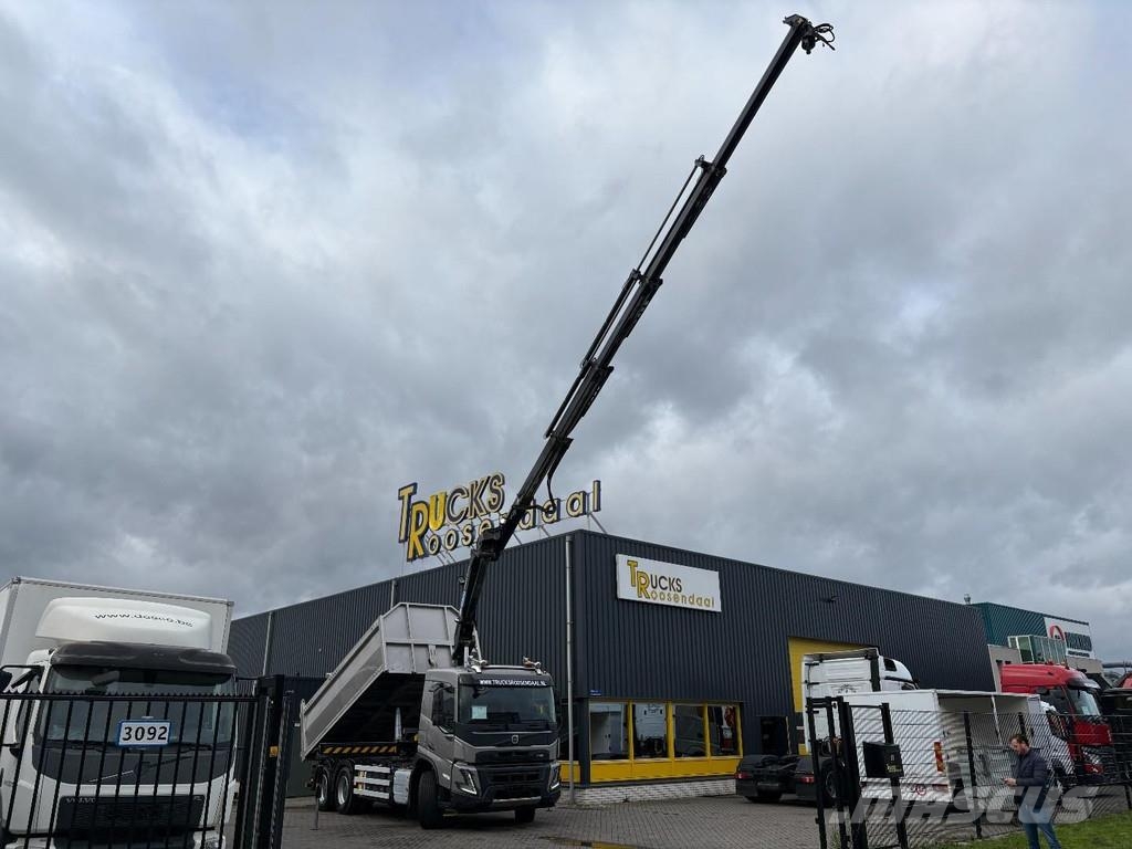 Volvo FMX 460 ic + HMF 2320 5x EXT + 6x4 + EURO 6 + REMO شاحنات قلابة