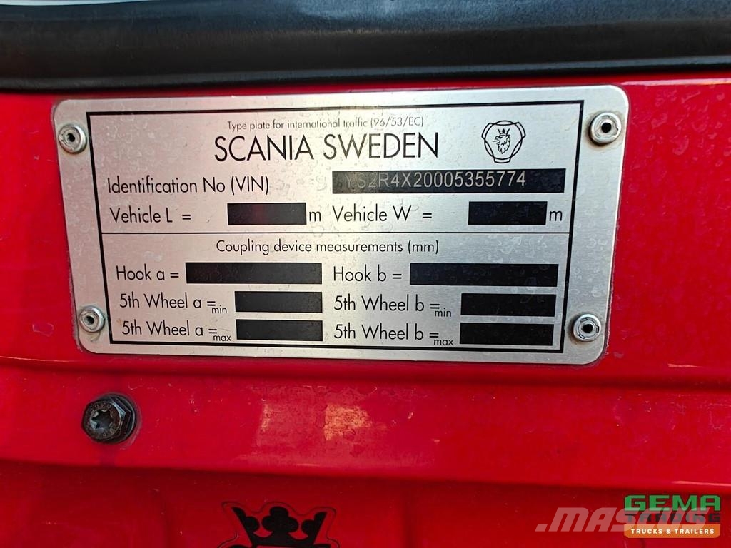 Scania R580 V8 4x2 TopLine Euro6 - Retarder - Skirts - Fu Sattelzugmaschinen