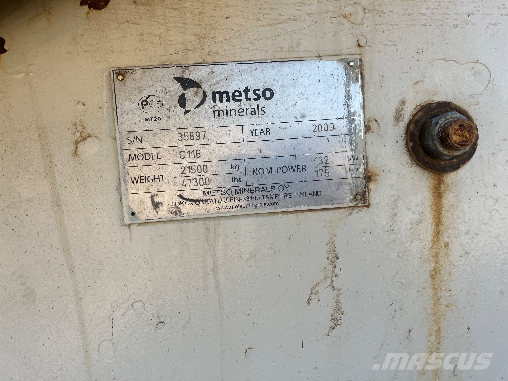 Metso C 116 Trituradoras móviles