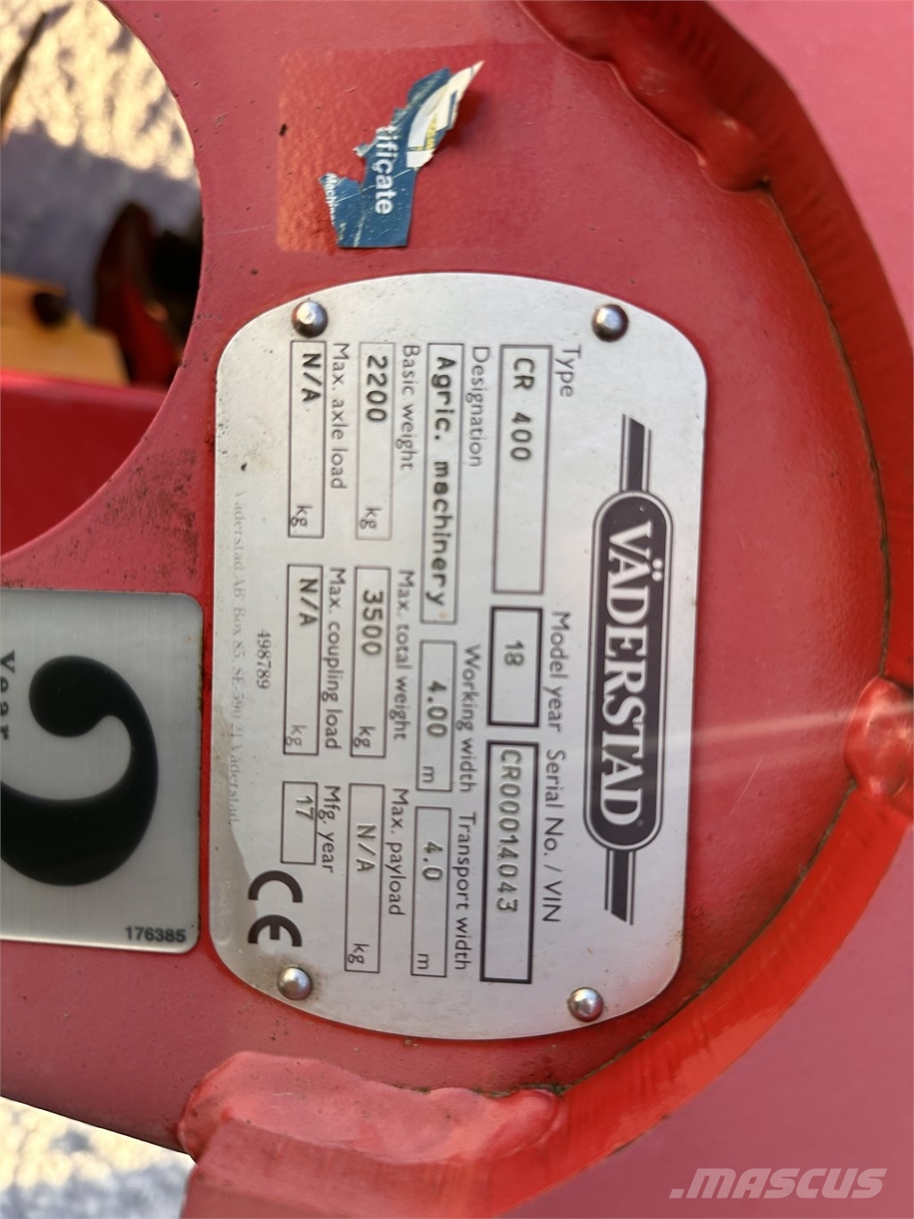 Väderstad Carrier 400 Erpici a dischi