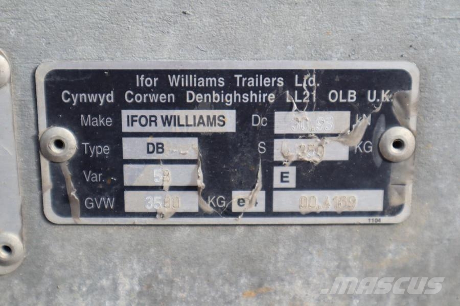 Ifor Williams 2HB 2 Axel Trailer, 2.856 kg Capacity, Incl Loadin Aanhangwagens
