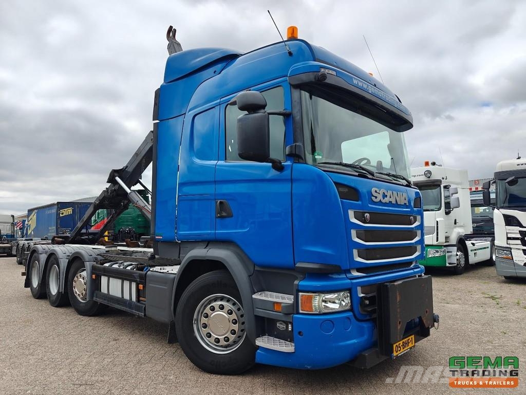 Scania G450 8x2/4 HighLine Euro6A - Hiab 26T Hook Arm Sys Вантажівки з гаковим підйомом