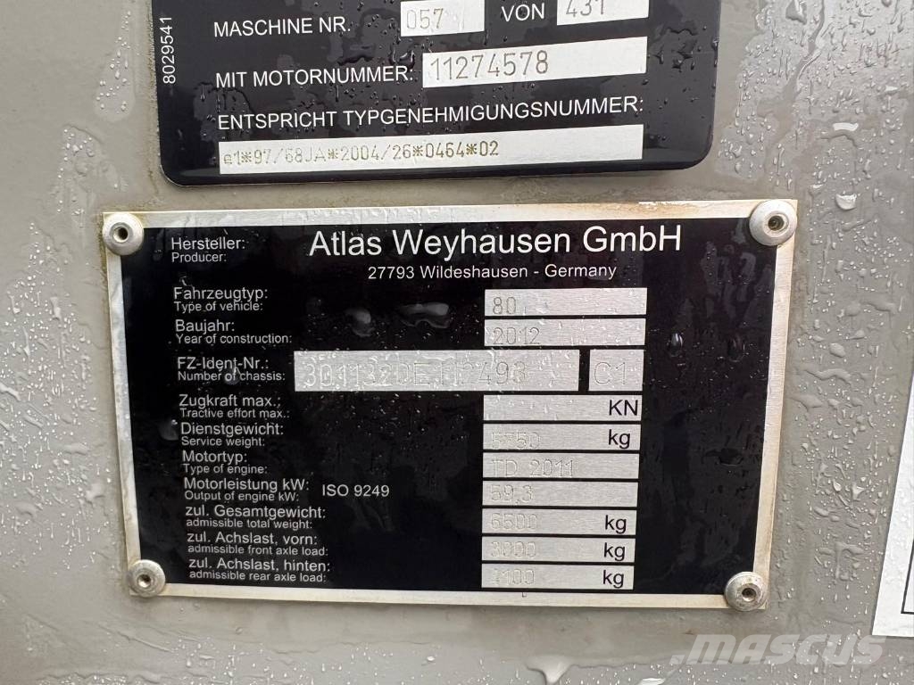 Atlas AR 80 Wielladers