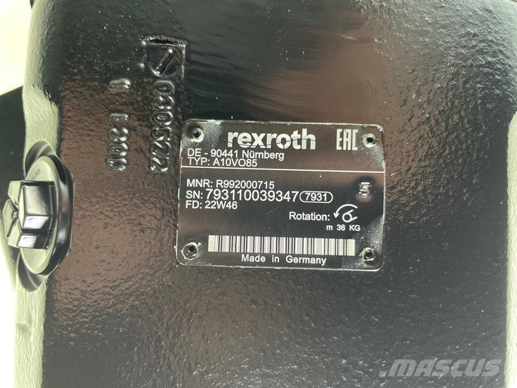Volvo L60E-A10VO85DFR1/52L -Load sensing pump هيدروليات
