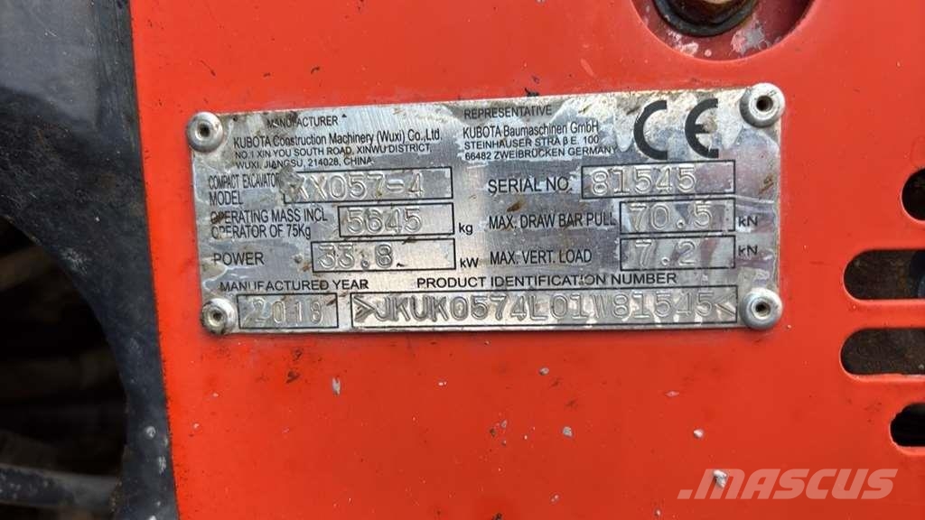 Kubota KX057-4 Miniescavatori
