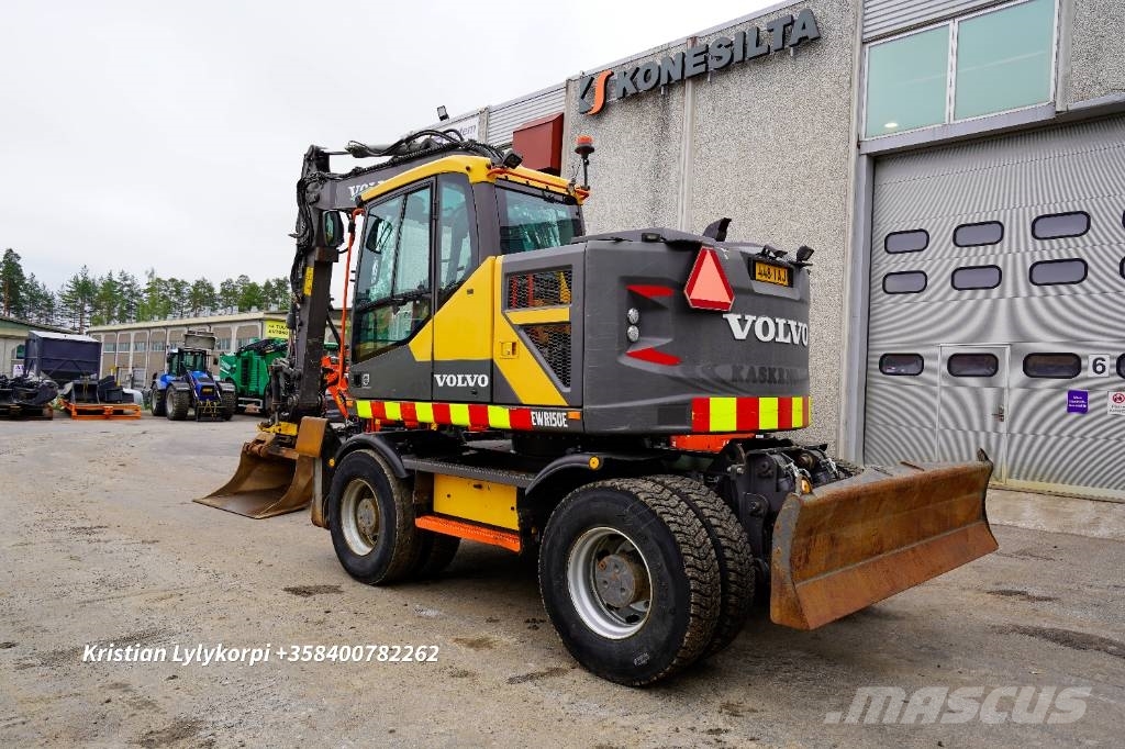 Volvo EWR150E PYÖRÄOHJAUS حفارات بعجل
