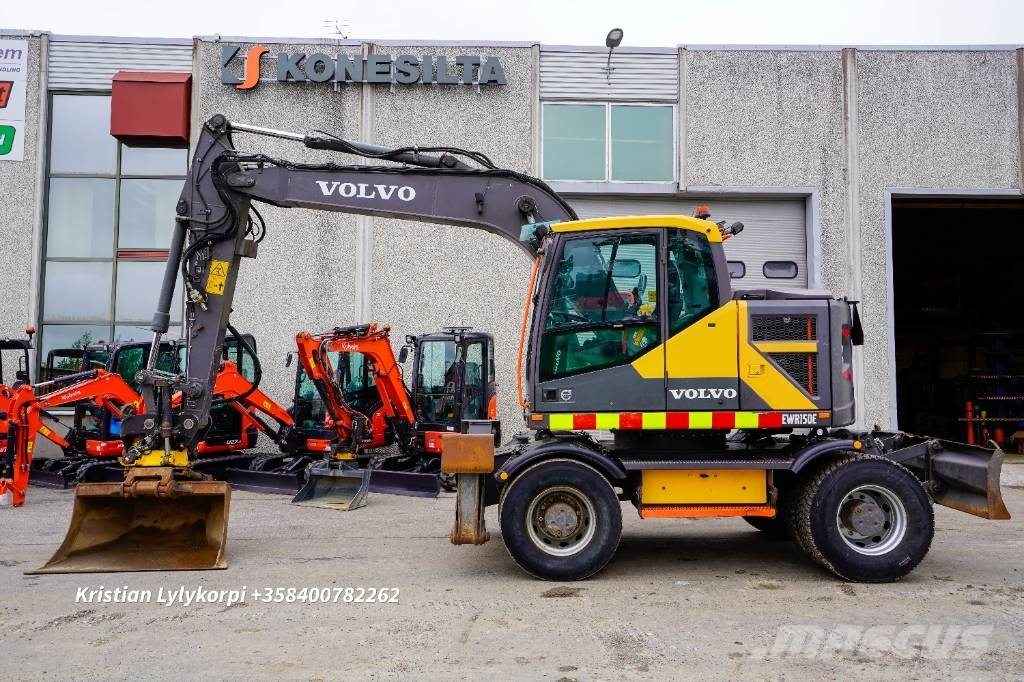 Volvo EWR150E PYÖRÄOHJAUS حفارات بعجل