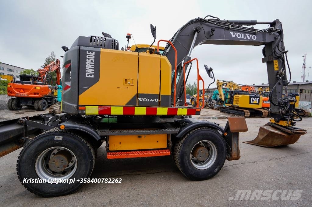 Volvo EWR150E PYÖRÄOHJAUS حفارات بعجل