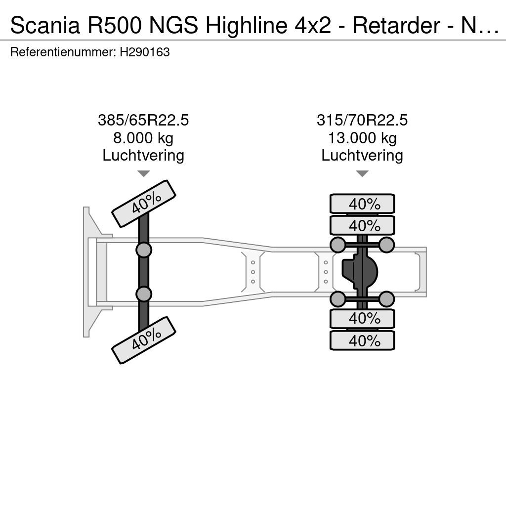 Scania R500 NGS Highline 4x2 - Retarder - Night clima - F Trekkvogner