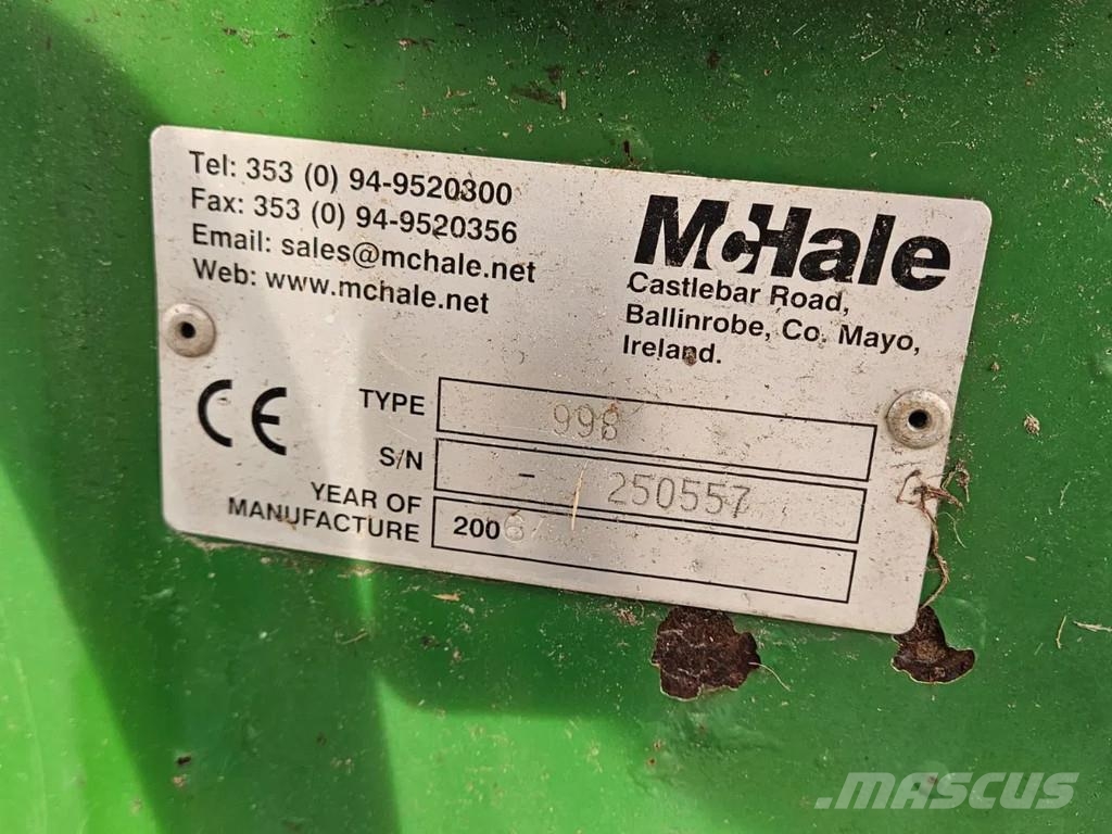 McHale 998 wikkelaar Ranghinatori