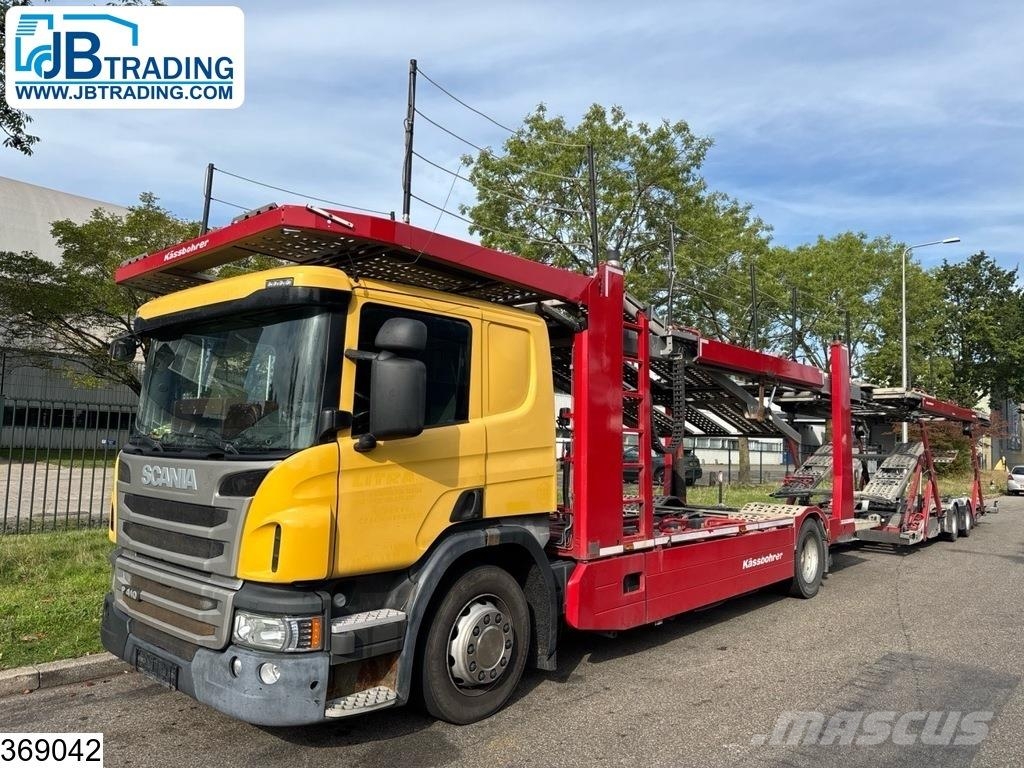 Scania P 410 EURO 6, Retarder, Kässbohrer supertrans Nákladní vozidlá na prepravu automobilov
