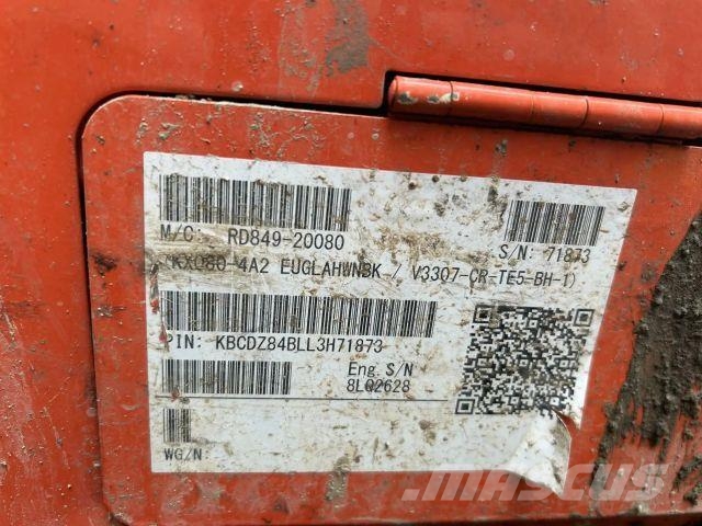 Kubota KX080 – 4a2 Мини-экскаваторы