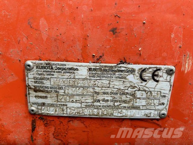 Kubota KX080 – 4a2 Мини-экскаваторы