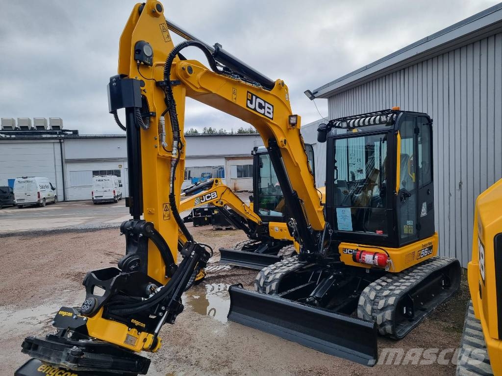 JCB 56 Z-2 0,99% ränta Mini ekskavatörler, 7 tona dek