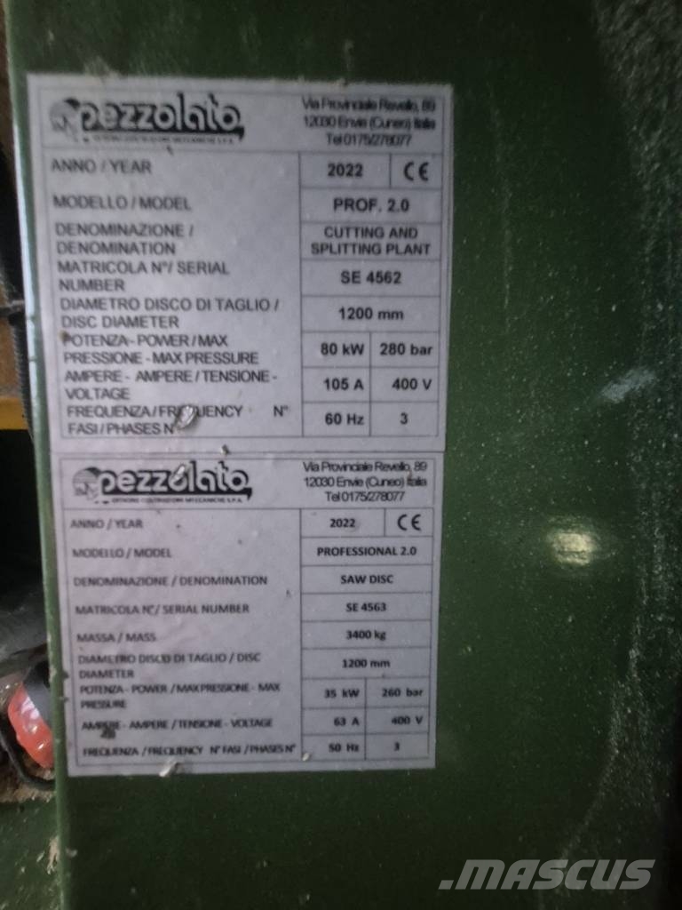 Pezzolato Pro 2.0 Vedkløvere, kappemaskiner og flismaskiner