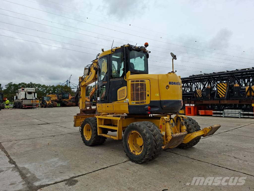 Komatsu PW 118 MR-8 (+ 3 buckets) Wielgraafmachines