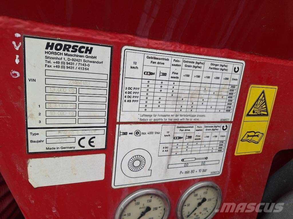 Horsch Pronto 6 DC PFF Zaaimachines