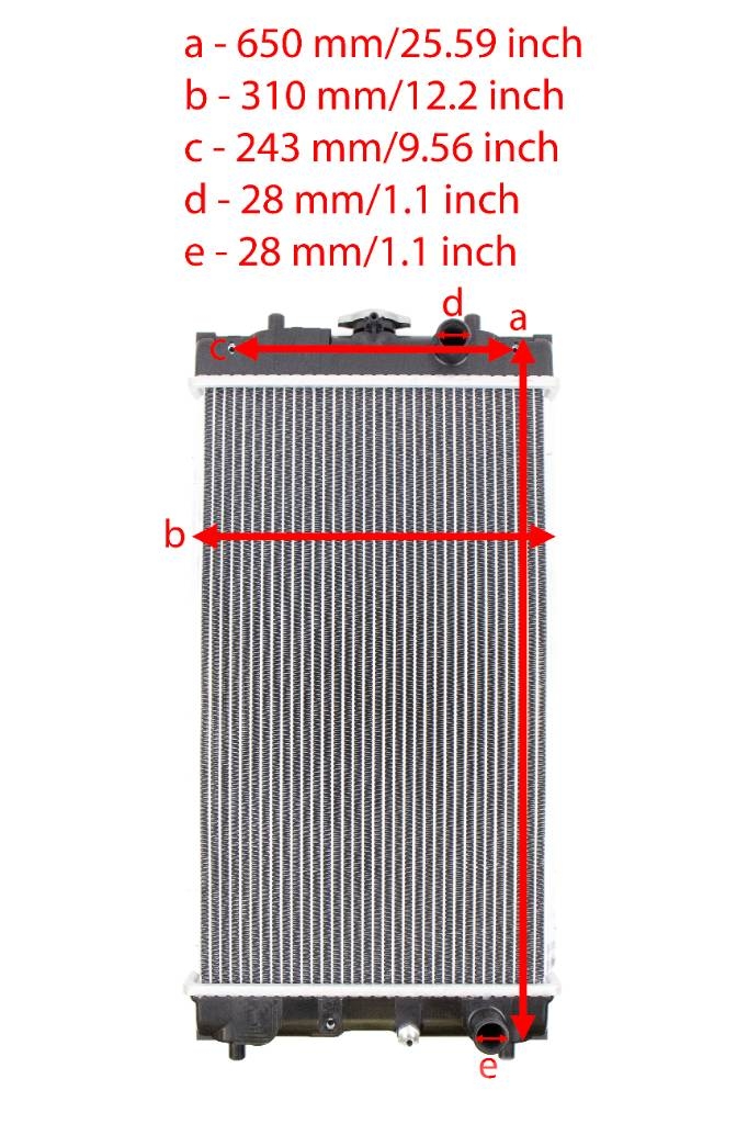 Hitachi Water Tank Radiator 4667323 Radiatorer