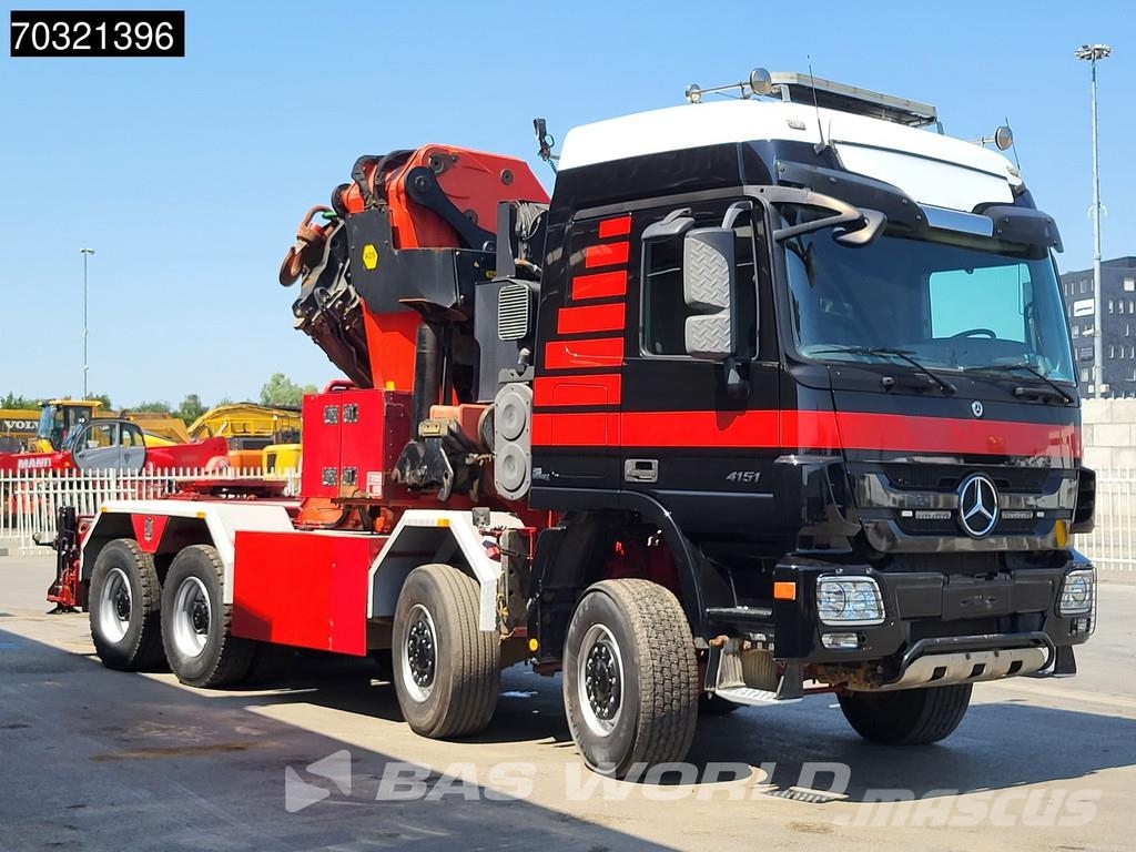 Mercedes-Benz Actros 4151 8X8 8x8 Palfinger PK150002 Crane Kran Camiones plataforma