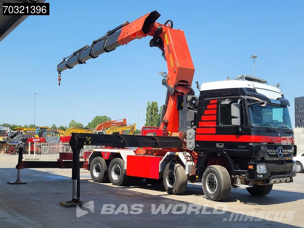 Mercedes-Benz Actros 4151 8X8 8x8 Palfinger PK150002 Crane Kran Camiones plataforma