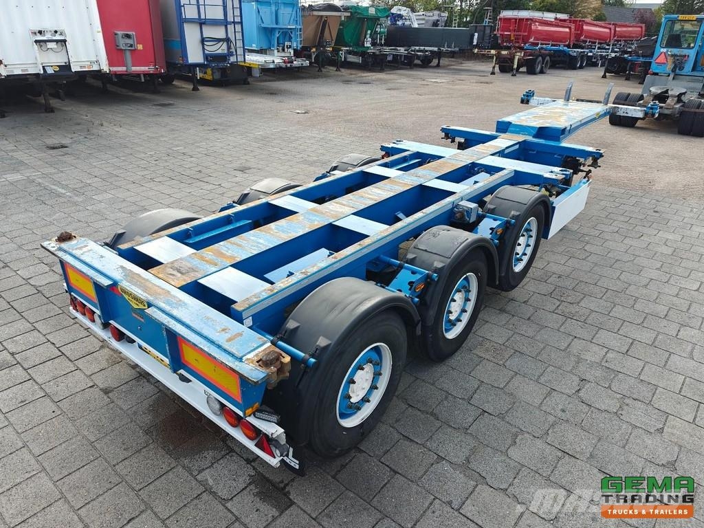 Broshuis 3UCC-39/45 Center/Rear Slider - SAF Disc Brake - L Kontejnerske polprikolice