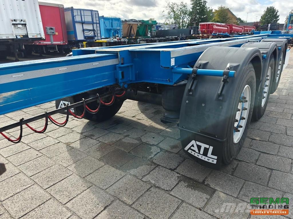 Broshuis 3UCC-39/45 Multi - SAF disc brake - Lift axle - Al Containerauflieger