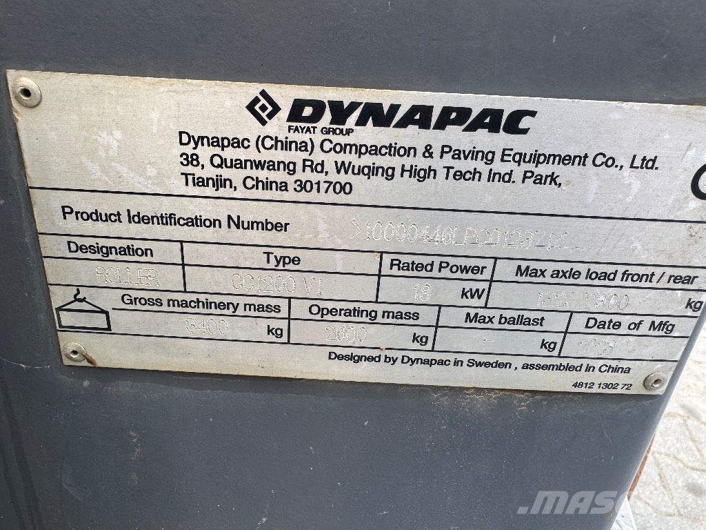 Dynapac CC 1200 VI 雙輪滾壓機