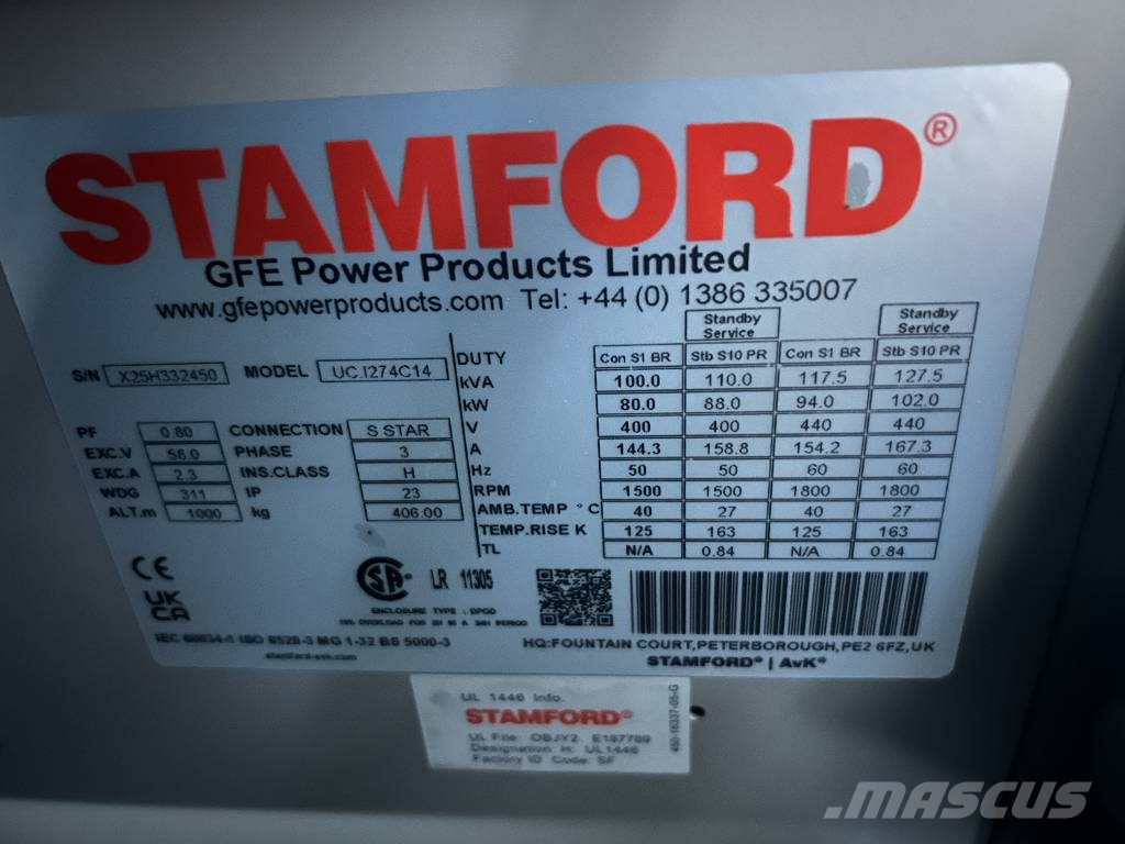 Cummins 6BT5.9-G1 - 110 kVA Generator - DPX-25105 مولدات ديزل