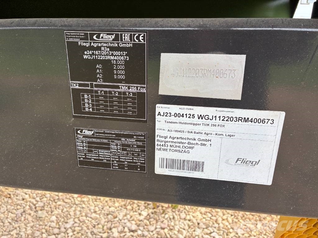 Fliegl TMK 256 Fox Remolques con caja de volteo