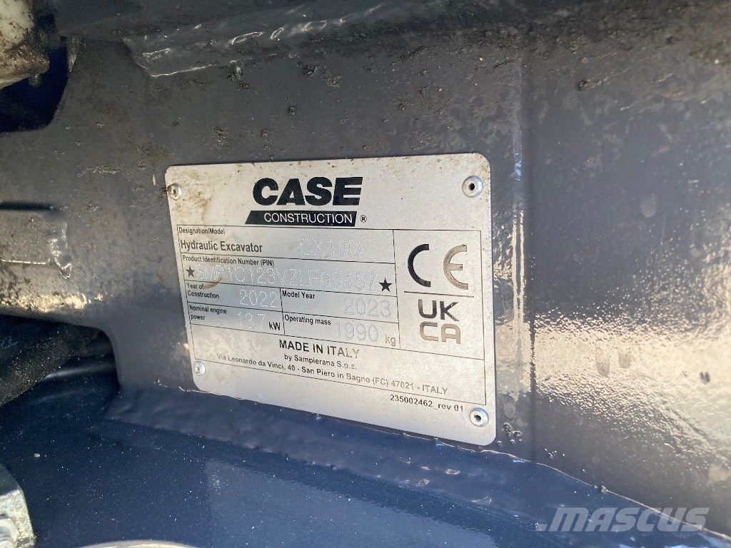 CASE CX 19 D Mini excavators < 7t (Mini diggers)