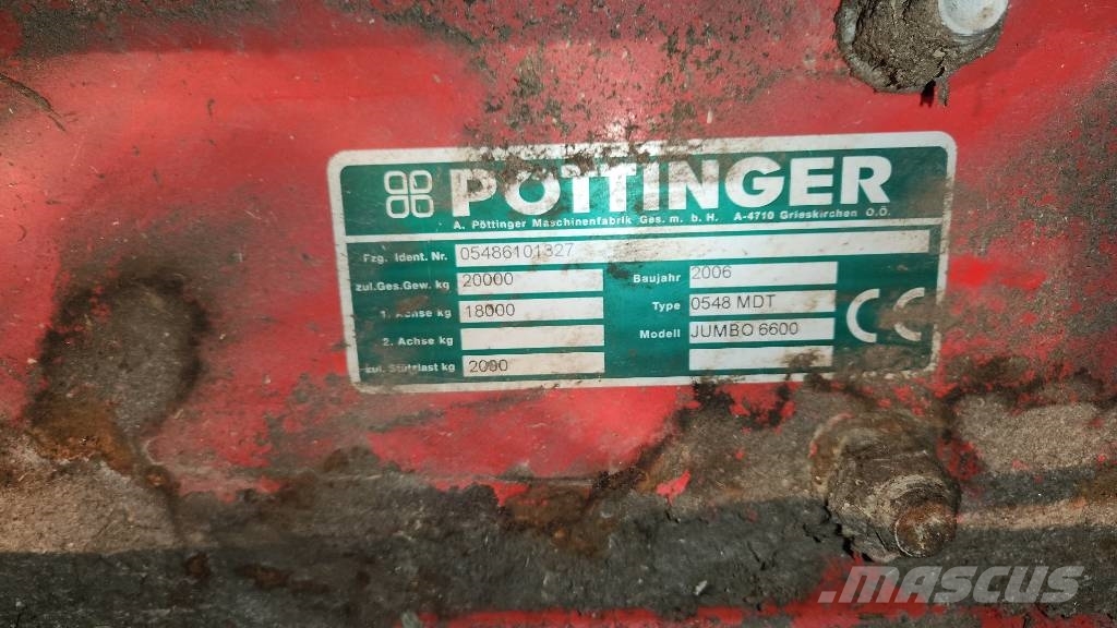 Pöttinger Jumbo 6600 Самотаварещи ремаркета