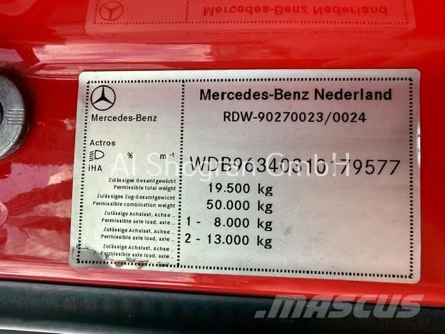 Mercedes-Benz Actros 1845 Big Space/Standklima/Euro6 牵引车