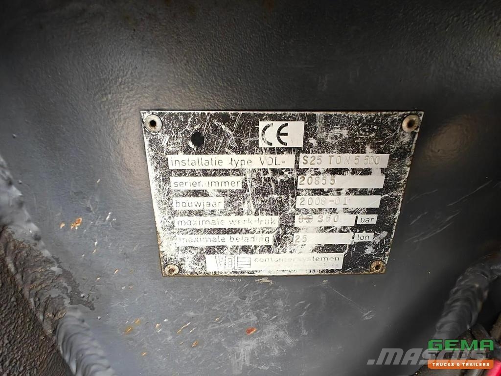 Volvo FM 440 8x4/4 Sleeper Cab Euro 5 - VDL Hooklift Sys Camiones elevadores de gancho