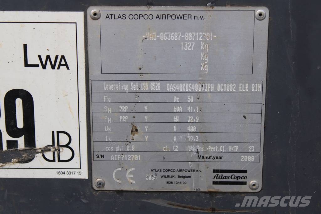 Atlas Copco QAS 40 Dizelski agregati