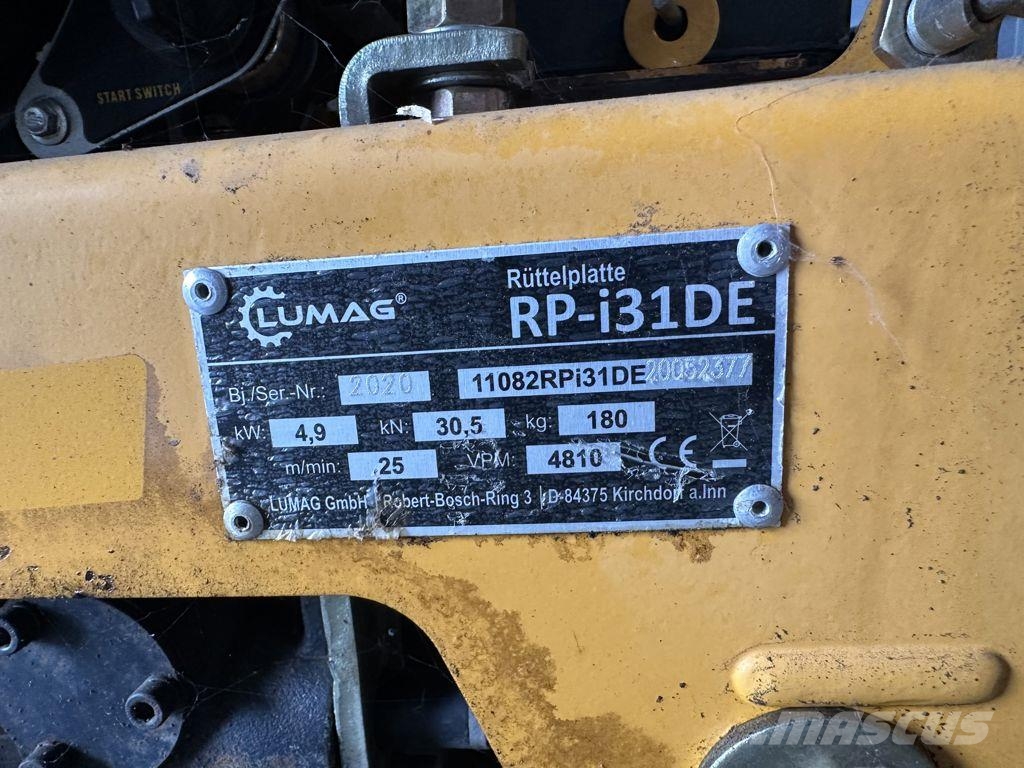 Lumag RPI 31 DE Trilplaat Vibro ploče